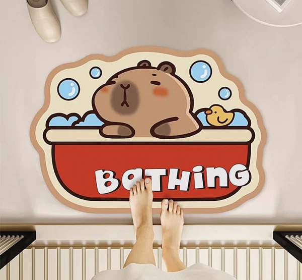 ALFOMBRA CAPYBARA ANTIDESLIZANTE PARA DUCHA [ORIGINAL]⭐| ENVÍO GRATIS - Imagen 2